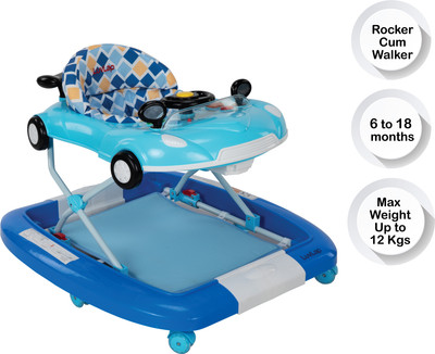 LuvLap Musical Walker & Rocker With Parent Rod(Blue)