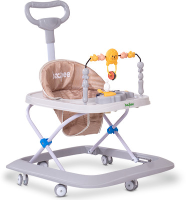 baybee Musical Activity Walker With Parent Rod(Grey)