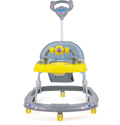 DANDLES Musical Activity Walker With Parent Rod(Yellow, Grey)