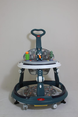 Apple Baby Musical Activity Walker With Parent Rod(Blue)