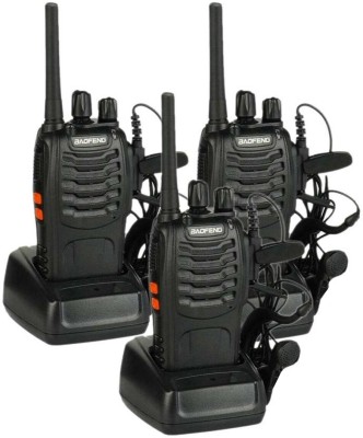 Baofeng BF-888s Walkie Talkie 16 Channels PMR446 (Pack of 3) Licence Free BF-888s ThreeWay Transreceiver Walkie Talkie(Black)