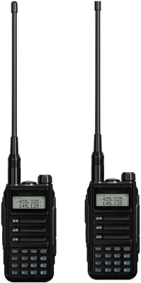 PICSTAR PICSTAR UV-16 Walkie Talkie USB-C Waterproof Two Way Radio Long Range Dual Band Professional GMRS Handheld Radio (Pack of 2) Walkie Talkie(Black)