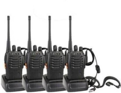 PICSTAR (4 Pcs) BF-888S Handheld Two-Way Radio Wireless Phone Long Range BF-888S Walkie Talkie(Black)