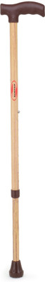 DGARYS Walking Stick for Men and Women Old Age Light Weight Height Adjustable wooden coating brown Walking Stick
