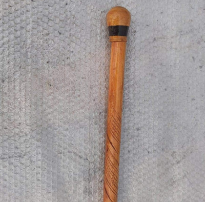 Sanvi Creation Mart Round Handle Laker Finish wooden walking stick Base Rubber 36 Inches Walking Stick