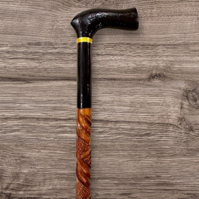 RanaCreation Wooden walking stick in tablib form for old people person Walking Stick