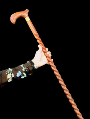 RanaCreation Morning wooden walking stick for all Walking Stick