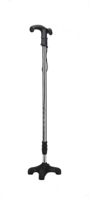 KD THINK 4 Leg Quadripod Walking Cane| Adjustable Height, Portable| For Men & Women Walking Stick