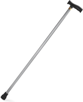 IWALK Non Adjustable Walking Stick for Men Women & Senior Citizen Fix Height 36 Silver Walking Stick