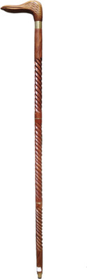 RanaCreation Wooden walking stick in 3fold duck handle Walking Stick