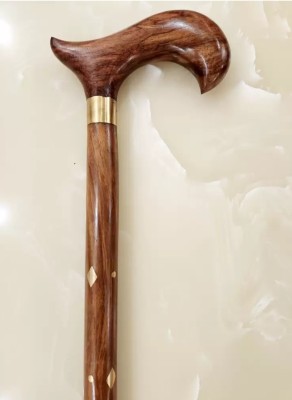 RanaCreation Brown fancy wooden walking stick for men and women Walking Stick