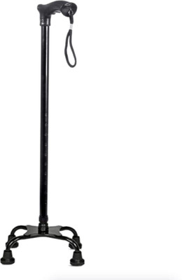 KD THINK 4 Leg Quadripod Walking Cane| Lightweight, Adjustable Height| For Men & Women Walking Stick