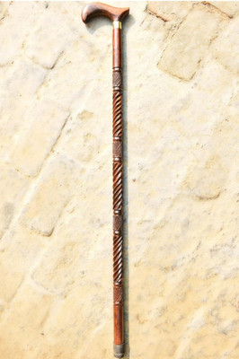 RanaCreation Antique wooden walking stick for men and women Walking Stick