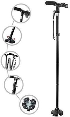 Dherik Tradworld Cane Sturdy Folding Cane Walking Stick with led Light Walking Stick