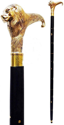 iconartsy Brass Knob Handle Designer Cane Walking Stick for Men and Women Walking Stick