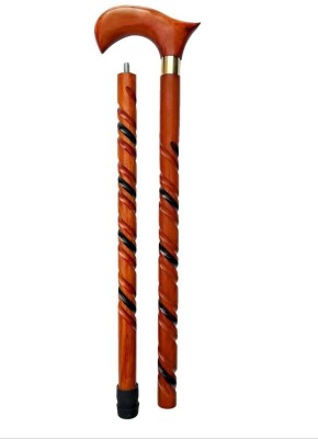 RanaCreation Pure sheesham wooden walking stick in 2 fold rassa Walking Stick