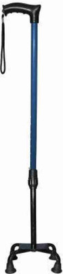 RUNMEX 4 leg blue with dori height adjustable waalking stick Walking Stick Walking Stick