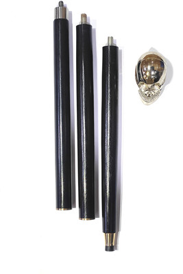 Fia International Skull Brass Handle Gothic Stylish Hardwood Foldable Walking Stick 91 CM Walking Stick