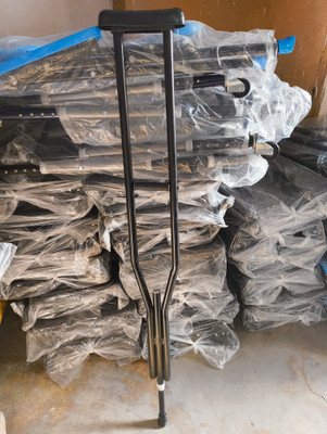 cutfine Height Adjustable 1Pcs Ultralight Underarm Crutch,For handicape and hospital use Walking Stick