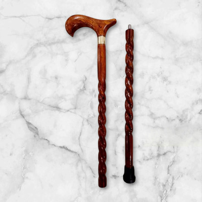 RanaCreation Wooden walking stick in two fold full rassa design Walking Stick