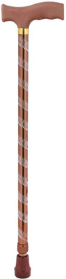 Dr. TORSO Stylish Aluminium Walking Stick with Adjustible Height, for Men/Women, Patients Walking Stick