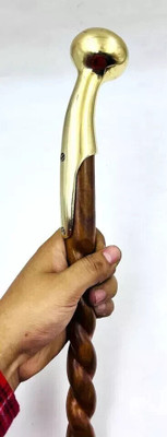 Heavens Handicraft King Style Horse Hames Designer Brass Head Handle Walking Stick Antique Cane Walking Stick