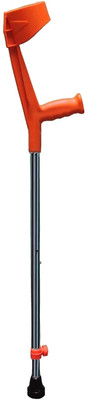 RanaCreation Steel walking stick for old people person in orange color Walking Stick