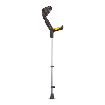 EXCLIQ Astra Plus Crutch with Height Adjustable Elbow Support Walking Stick