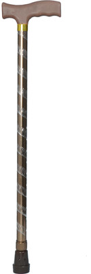 BHARTY BHARTY_STEEL_STICK_1_BASE_CRYSTAL_FRONT_3_1 Walking Stick