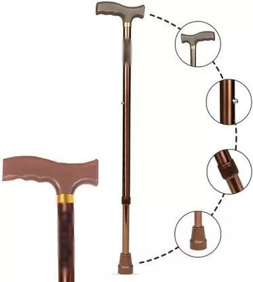 LCVC Adult Walking Cane Support Stick for Men/Women Height Adjustable - Bronze Walking Stick