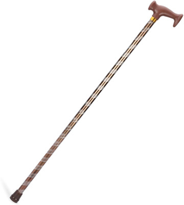 IWALK Non Adjustable Walking Stick for Men Women & Senior Citizen Height 36Inch Copper Walking Stick