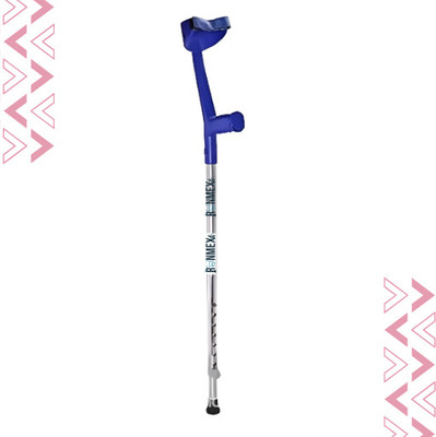 RUNMEX Blue Elbow Crutch – Height Adjustable Walking Support for Mobility Walking Stick