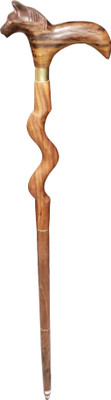 RanaCreation Wooden walking stick in 3fold horse Walking Stick