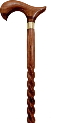 RanaCreation Morning wooden walking stick in full rope design for men and women Walking Stick