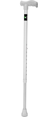 Dr. TORSO Premium Metal Walking Stick with Authentic Wooden Finish for Patients,Old People Walking Stick