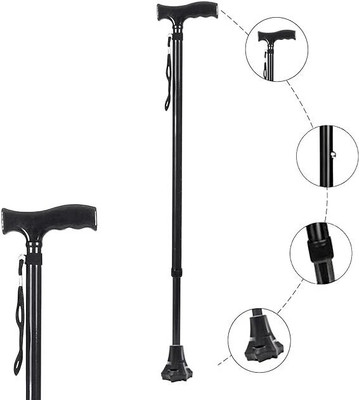 MCP BLACK ADJUSTABLE HEIGHT Walking Stick