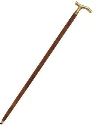 Nagina Wood Creation Brass wooden stick for man and women Walking Stick Walking Stick