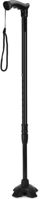 Cloudtail BLACK SINGLE RUBBER Walking Stick