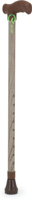 RCSP Walking Stick for Men and Women Old Age Stand Light Weight Hight Adjustable Wooden Coating Walking Stick