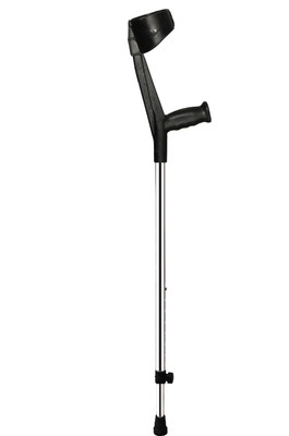 KBG Surgical Elbow Crutch Black Height Adjustable Men/Women/Old People Patient Walking Stick