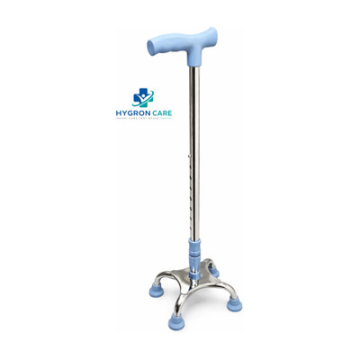 HYGRON SURGICALS LARGE BASE 4-Leg Walking Stick