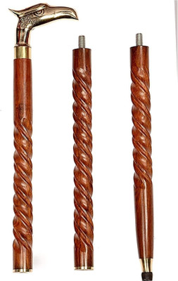 RanaCreation Wooden walking stick in 3fold rassa eagle handle Walking Stick