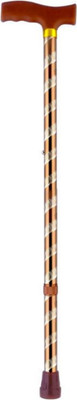 kgn surgical Premium Hight Adjustable WS 87 Aluminum (Copper ) Single L-Shaped Walking Stick