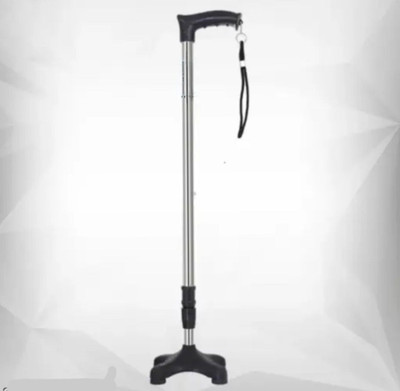 chauhan traders elite mart foldable and adjustable walking stick 4 legs with best grip Walking Stick