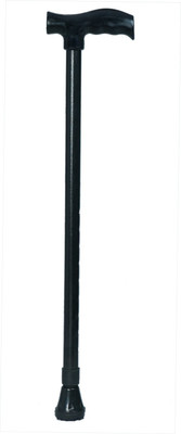 BHARTY Steel Stick Dark Black Walking Stick