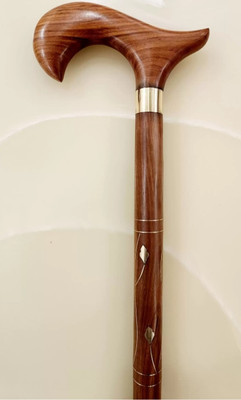 Hithika creation Morning wooden walking stick in taar design for men and women Walking Stick