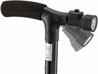 NIJEK STORE Profesional LED Light Folding Portable Aluminium Handle Dependable Walking SticK Walking Stick