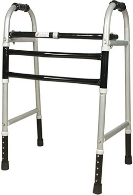 kgn surgical Portable Light Weight Foldable WS Walker for Adult Patients & Old Age People Walking Stick
