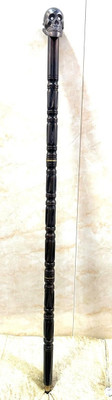 Hithika creation Brass design with 3 fold antique design wooden walking stick Walking Stick