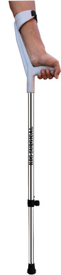 KDS SURGICAL Elbow Grey and Steel Men/Women/Old People Height Adjustable Walking Stick